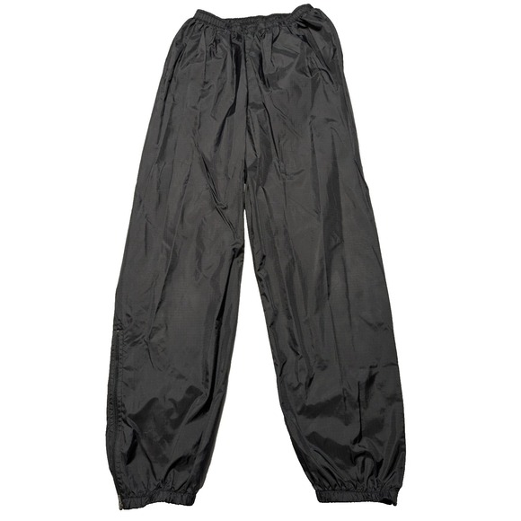 NIKE ACG Men XS Black Nylon Pull-On Lined Zip Ankle Windbreaker Jogger Pants EUC